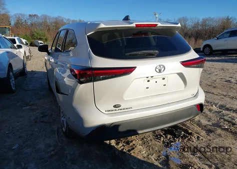 2023 Toyota Highlander Le z USA, uszkodzony, nr VIN 5TDKDRAH0PS505047